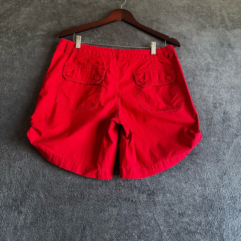 Liz Claiborne Red Casual Shorts Women’s Sz 10 - Picture 11 of 12
